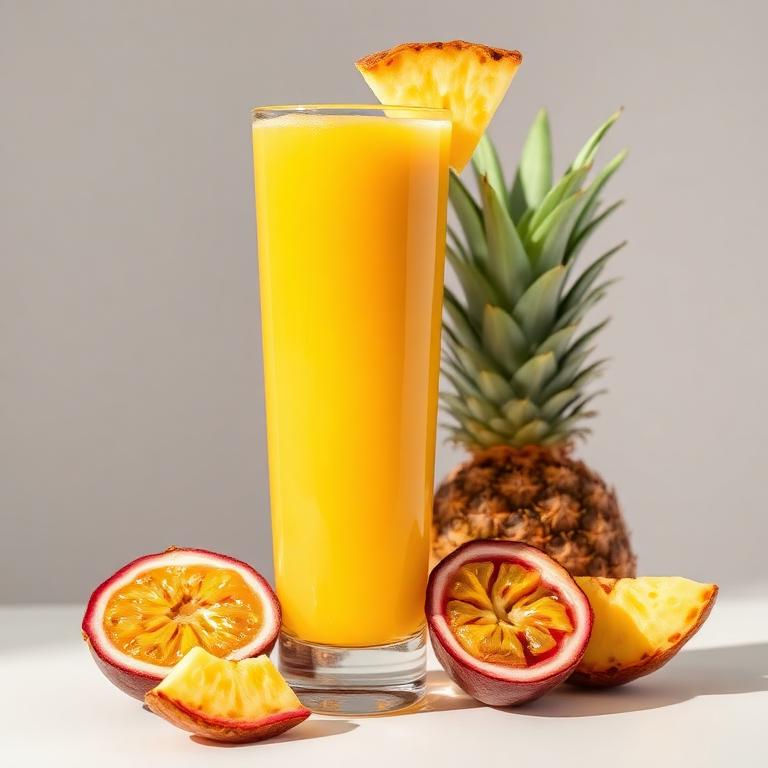 Glass of Pine Passion juice
